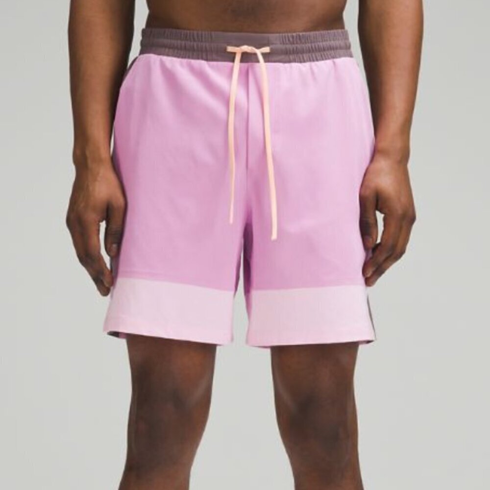 ✨ Lululemon Pool Short 7" Lined Swim Trunks Dahlia Mauve Pink XL